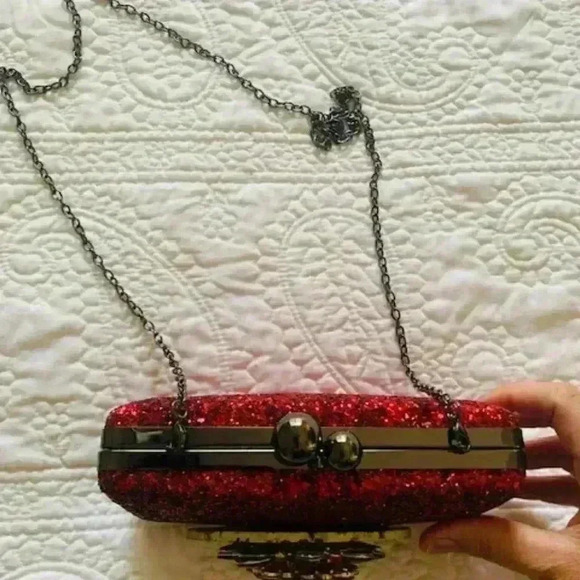 Lynn Rosencrantz Embellished Agate Crystal clutch purse - Picture 5 of 6